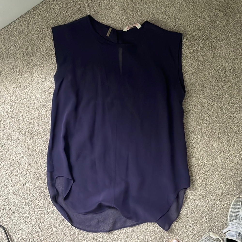 Purple silk blouse